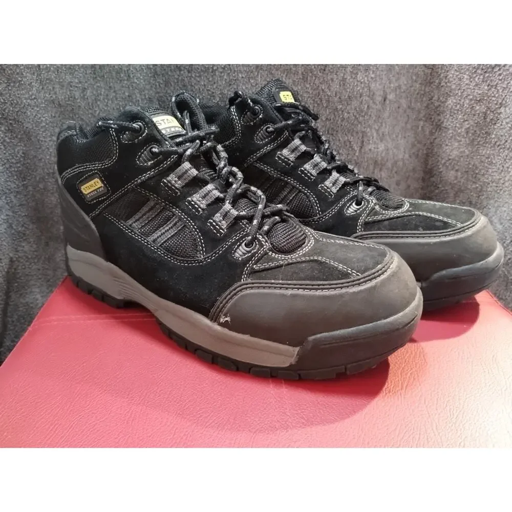 EUC Stanley Steel Toe Men's Works Boots ANSI Z41 PT99 Black Safety Sz11 M